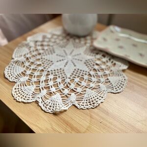 Mandala 🪬Evil eye 🧿 crotchet placemat decor Vintage